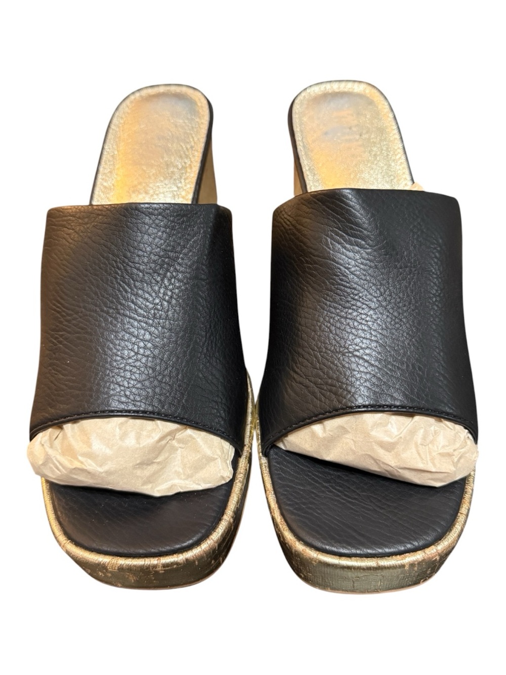 MI.IM Los Angeles Genuine Leather Platform Slide Sandals - Women’s Size 8.5 - NW